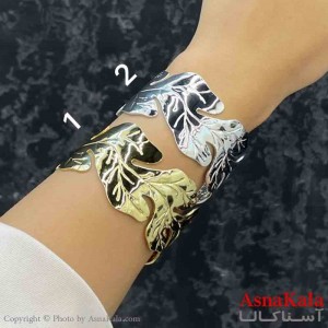 بنگل دخترانه پینترستی استیل  طرح موج تخت کد DSB181273W