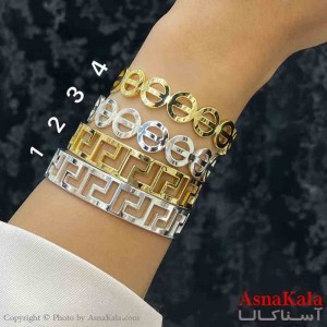 بنگل دخترانه پینترستی استیل  طرح ورساچه و دایره مدرن کد DSB181302W