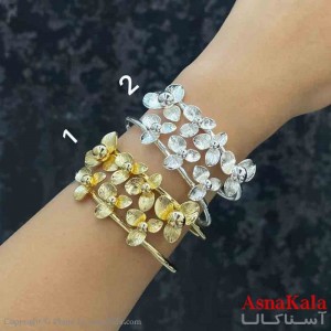 بنگل دخترانه پینترستی استیل  طرح دولاین گل مدرن کد DSB181321W