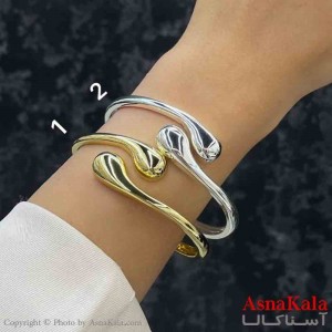 بنگل دخترانه پینترستی استیل  طرح منحنی پیچ آینه ای کد DSB181324W