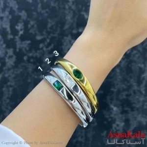 بنگل دخترانه پینترستی استیل  طرح مینمال آینه ای نگیدار کد DSB181335W