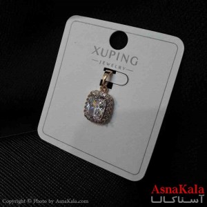 آویز ژوپینگ مینیمال دخترانه مدل مستطیل نگینی کد GNB161711W