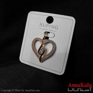 آویز ژوپینگ مینیمال دخترانه مدل قلب و نگین ترند کد GNB161740W
