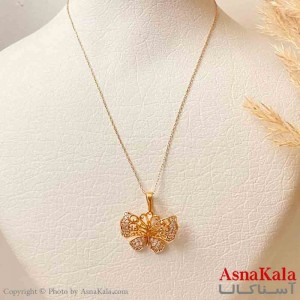 آویز ژوپینگ مینیمال دخترانه مدل پروانه نگیندار خاص رنگ طلایی ترند کد GNB161828W