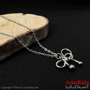 گردنبند پاپیون دخترانه پینترستی استیل با زنجیر 45 سانتی متر کد GNB161902W