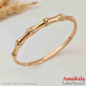 بنگل ژوپینگ استخوانی طلایی کد DSB181467W