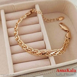 دستبند ژوپینگ طلایی کد DSB181480W