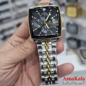 ساعت مردانه بین باند مقاوم دربرابر آب، موتور کوارتز، شب نما، روزشمار کد WTCH11393W