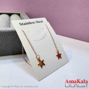 گوشواره بخیه دخترانه مدل استیل 316 کد GSH152024W