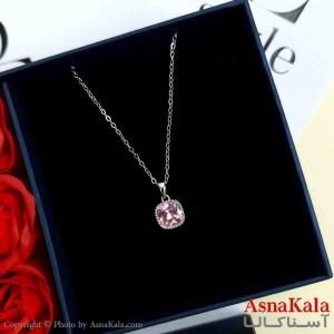 گردنبند نقره ای دخترانه استیل با طول 45 سانتی متر کد GNB161967W