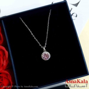 گردنبند نقره ای دخترانه استیل با طول 45 سانتی متر کد GNB161968W