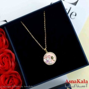 گردنبند طلایی دخترانه استیل با طول 45 سانتی متر کد GNB161974W