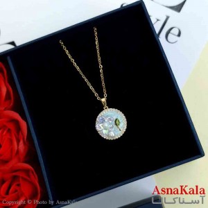 گردنبند طلایی دخترانه استیل با طول 45 سانتی متر کد GNB161977W