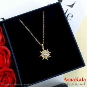 گردنبند طلایی دخترانه استیل با طول 45 سانتی متر کد GNB161999W