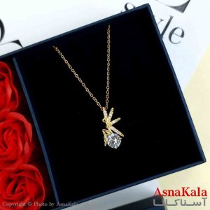 گردنبند فرشته طلایی دخترانه استیل با طول 45 سانتی متر کد GNB162000W