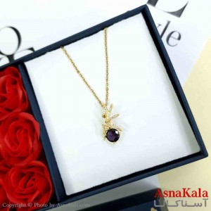 گردنبند فرشته طلایی دخترانه استیل با طول 45 سانتی متر کد GNB162007W