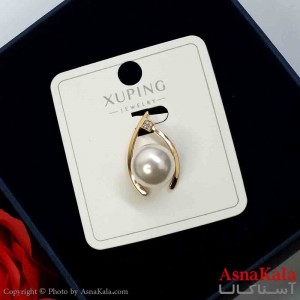 آویز مروارید ژوپینگ دخترانه نگیندار رنگ طلایی کد GNB162031W