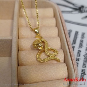 گردنبند مار طلایی