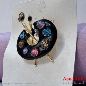 سنجاق سینه زنانه مدل بوم نقاشی کد HAIR131036W