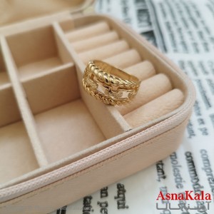 انگشتر زنانه تراش طلاروس