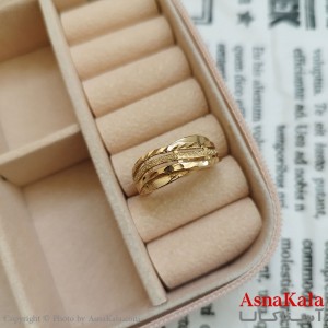 انگشتر زنانه تراش طلاروس رنگ ثابت طلایی ANG19922W