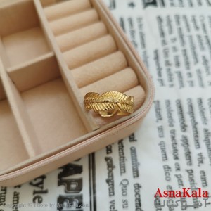 انگشتر زنانه تراش طلاروس طلایی