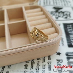 انگشتر زنانه تراش طلاروس طلایی