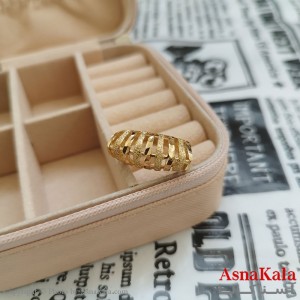 انگشتر زنانه تراش طلاروس طلایی
