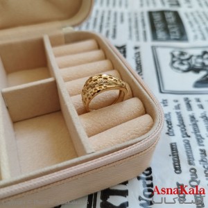 انگشتر زنانه طلاروس طلایی