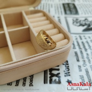 انگشتر زنانه طلاروس طلایی
