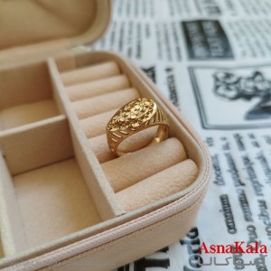 انگشتر زنانه تراش طلاروس رنگ ثابت مشابه طلا طلایی ANG19951W