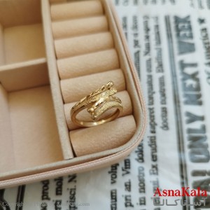 انگشتر زنانه تراش طلاروس رنگ ثابت مشابه طلا  ANG19986W