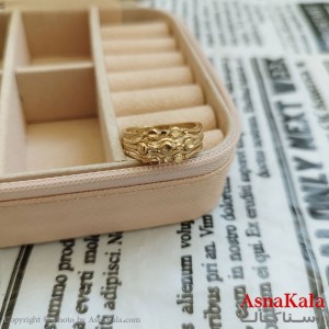 انگشتر زنانه تراش طلاروس رنگ ثابت مشابه طلا  ANG19988W