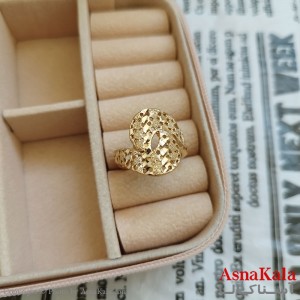 انگشتر زنانه تراش طلاروس رنگ ثابت مشابه طلا  ANG19999W