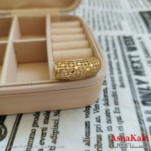 انگشتر زنانه تراش طلاروس رنگ ثابت مشابه طلا  ANG191004W