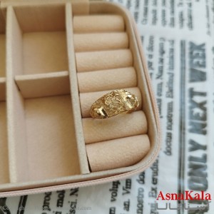 انگشتر زنانه تراش طلاروس رنگ ثابت مشابه طلا  ANG191011W