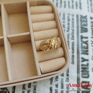 انگشتر زنانه تراش طلاروس رنگ ثابت مشابه طلا  ANG191012W