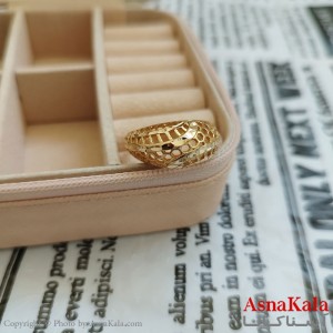 انگشتر زنانه تراش طلاروس رنگ ثابت مشابه طلا  ANG191018W