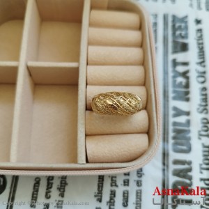 انگشتر زنانه تراش طلاروس رنگ ثابت مشابه طلا  ANG191023W