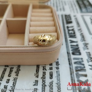 انگشتر زنانه تراش طلاروس رنگ ثابت مشابه طلا  ANG191024W