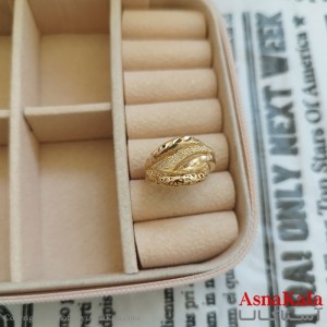 انگشتر زنانه تراش طلاروس رنگ ثابت مشابه طلا  ANG191026W