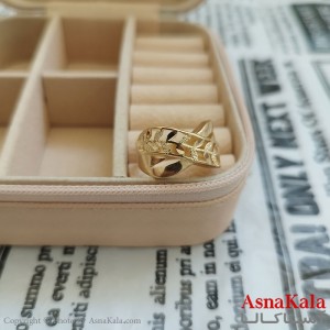 انگشتر زنانه تراش طلاروس رنگ ثابت مشابه طلا  ANG191038W