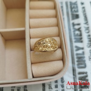 انگشتر زنانه تراش طلاروس رنگ ثابت مشابه طلا  ANG191041W