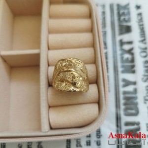 انگشتر زنانه تراش طلاروس رنگ ثابت مشابه طلا  ANG191044W