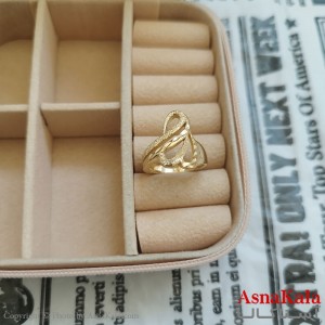 انگشتر زنانه تراش طلاروس رنگ ثابت مشابه طلا  ANG191048W