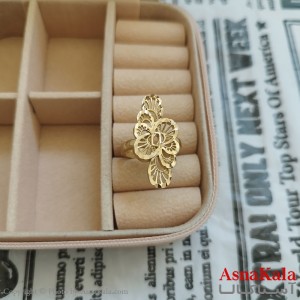 انگشتر زنانه تراش طلاروس رنگ ثابت مشابه طلا  ANG191049W