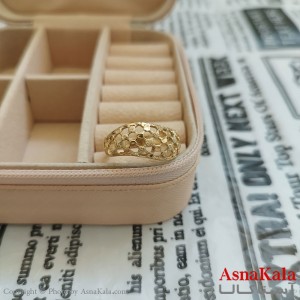 انگشتر زنانه تراش طلاروس رنگ ثابت مشابه طلا  ANG191050W