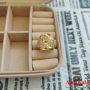 انگشتر زنانه تراش طلاروس رنگ ثابت مشابه طلا  ANG191051W