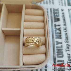 انگشتر زنانه تراش طلاروس رنگ ثابت مشابه طلا  ANG191055W