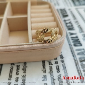انگشتر زنانه تراش طلاروس رنگ ثابت مشابه طلا  ANG191058W